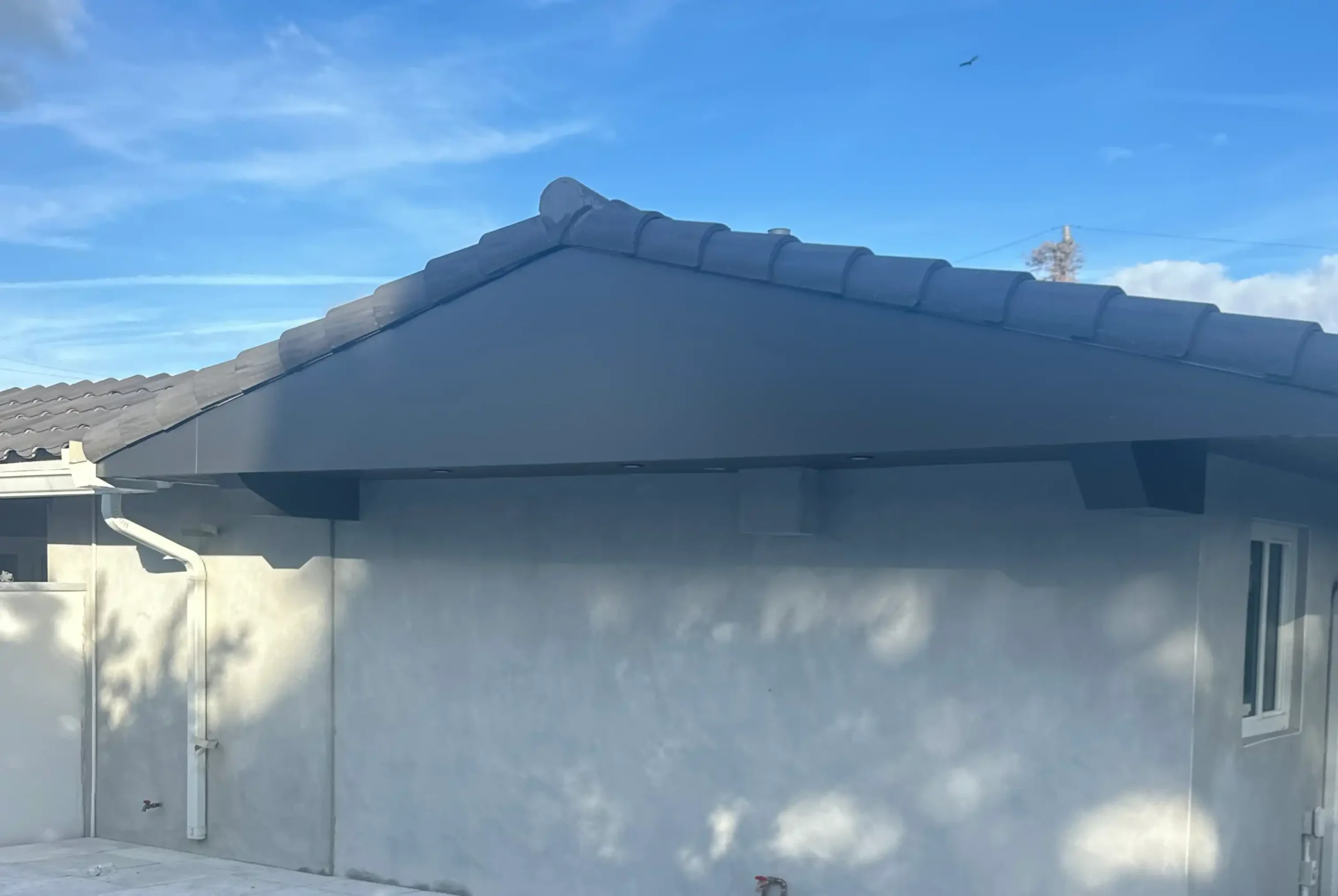 Structural roofing modifications during a whole home remodel by Delaurentiis Construction in Fort Lauderdale, FL.